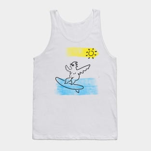 chicken surfer Tank Top